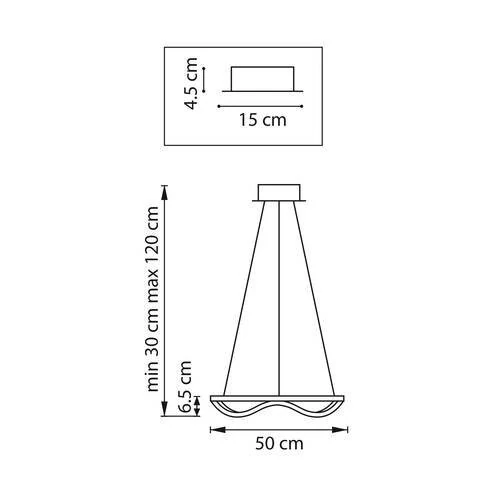 Люстра подвесная, Rotonda, LED 45W, 3000-6000K, Черный, Матовый (Lightstar, 736517) - Amppa.ru