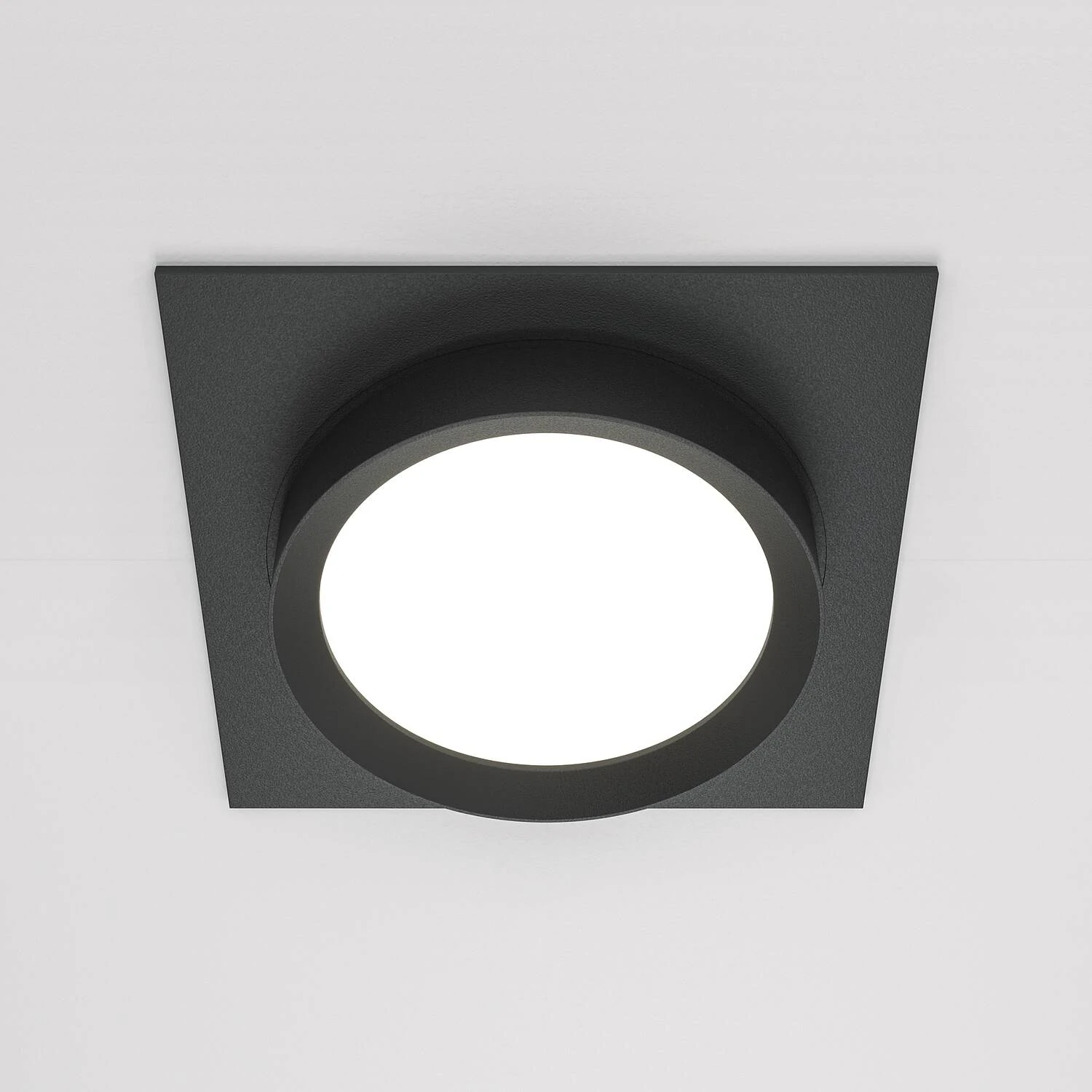 Встраиваемый светильник Downlight Hoop, 1xGX53 Черный (Maytoni Technical, DL086-GX53-SQ-B) - Amppa.ru