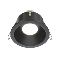 Встраиваемый светильник Downlight Zoom, 1xGU10 Черный (Maytoni Technical, DL032-2-01B)