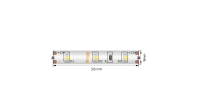 Светодиодная лента  2835, 60 LED/м, 4,8 Вт/м, 12В , IP66, Цвет: Теплый белый, SWG260-12-4.8-WW-66-M (00-00019158, SWG Standard)