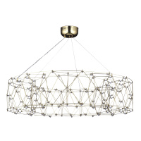*SL6602.203.72 Светильник подвесной ST-Luce Золотистый/Прозрачный LED 1*72W 4000K GRAVETTA